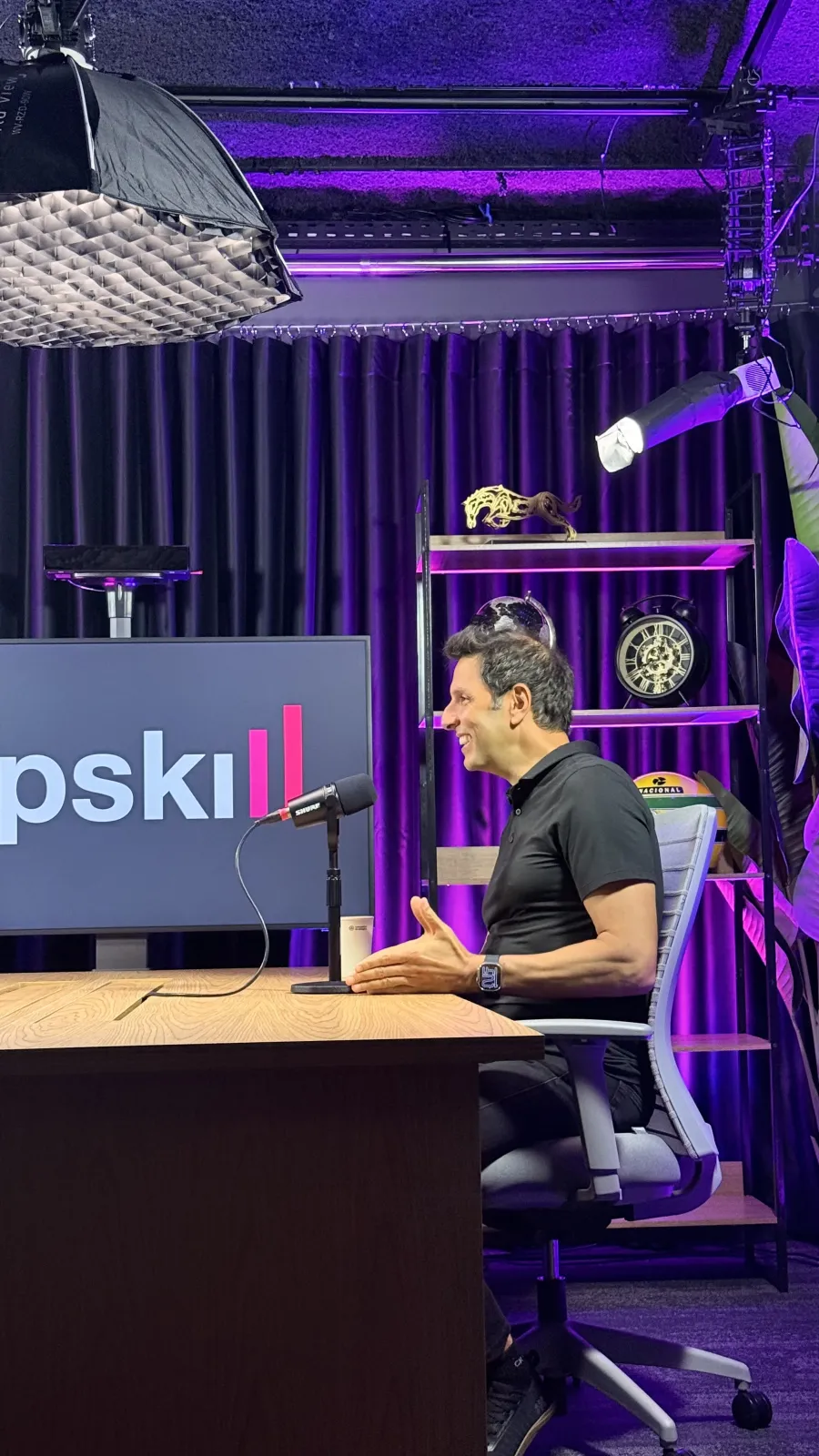 William Câmara no estúdio UPSKILL